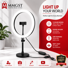 Portable Clip-On Selfie Ring Light with 36 LED Bulbs
