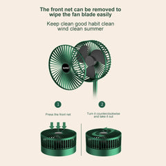 Rechargeable - Portable Telescopic Folding Fan