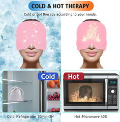 Migraine Pain Relief Wearable Hot Cold Therapy Therapy (Random Color)