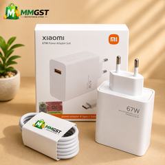 Xiaomi 67W Mini Fast Charging Power Adapter with Type-A Port & Charging Cable