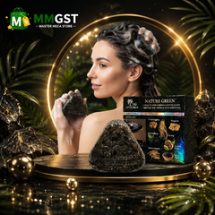 Nature Green Black Ganoderma Hair Darkening Soap
